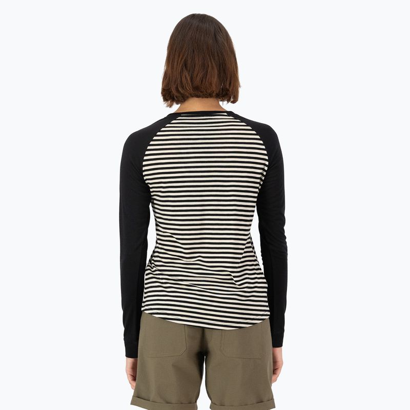Dámská termoakční mikina Mons Royale Icon Raglan mr stripe/black 2