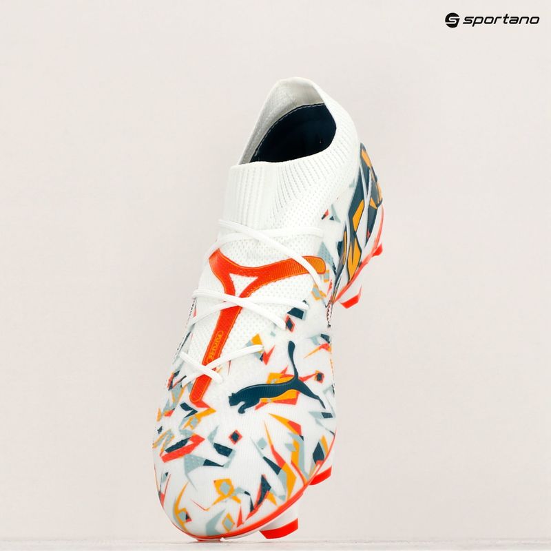 Kopačky PUMA Future 7 Match Creativity FG/AG white/oceantropic/turquoisesurf/hotheat/sunstream 16