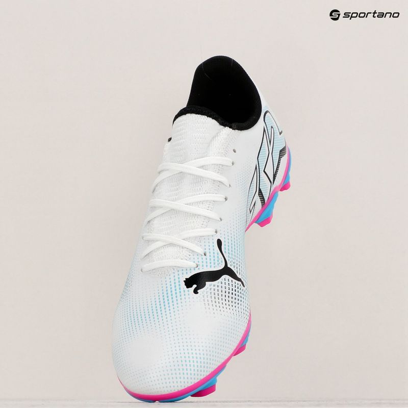 Kopačky PUMA Future 7 Play FG/AG puma white/puma black/poison pink 17