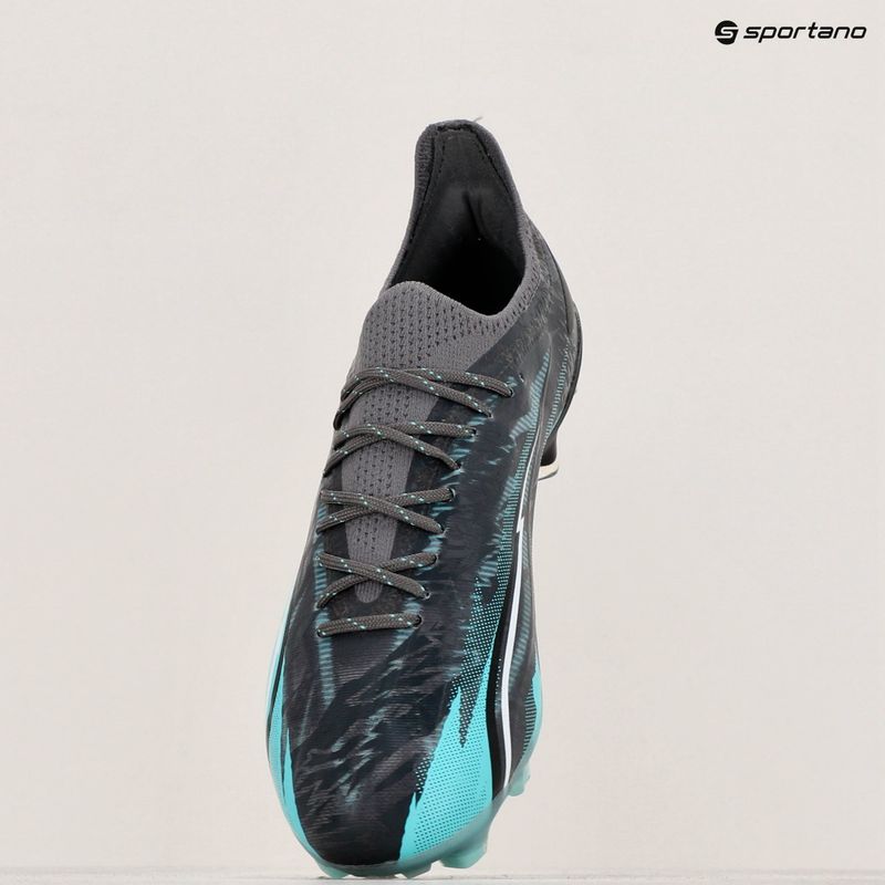Kopačky PUMA Ultra Ultimate Rush FG/AG strong gray/puma white/electro aqua 15