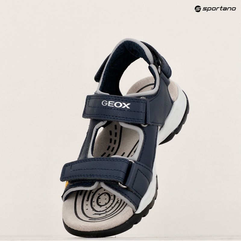 Juniorské sandály Geox Borealis ocean blue/gold 16