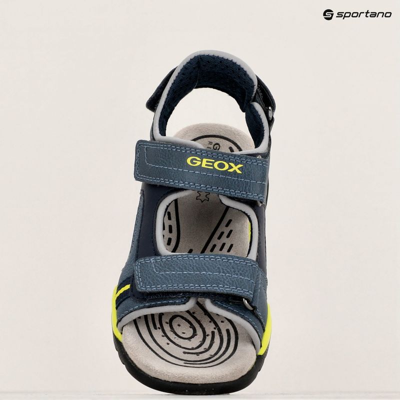 Juniorské sandály Sandály Geox Borealis avio/lime 16