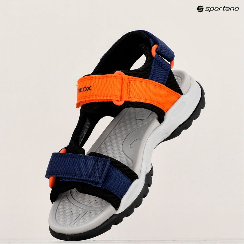Juniorské sandály Geox Borealis ocean blue/orange 16