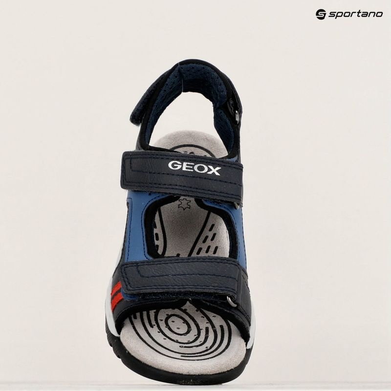 Juniorské sandály Geox Borealis ocean blue/red 16