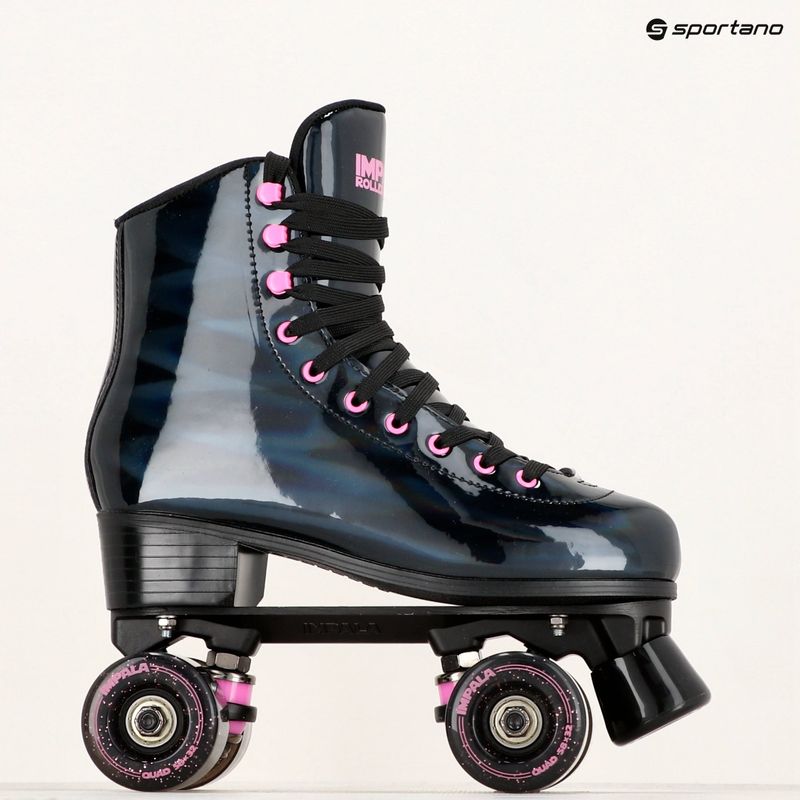 Dámské kolečkové brusle IMPALA Quad Skate black holographic 12