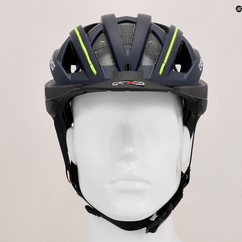 Cyklistická přilba CASCO Cuda 2 blue/neon yellow matt 9