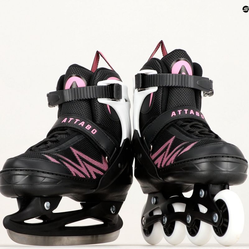 Dětské kolečkové brusle ATTABO 2 v 1 Kylo pink 25