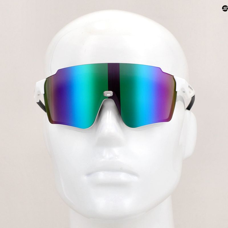 Sluneční brýle Red Bull SPECT Stun shiny white/smoke with purple-green mirror 9