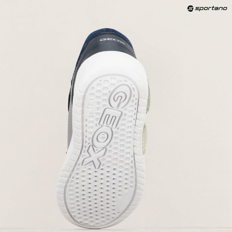 Boty junior Geox Illuminus ocean blue/silver  18