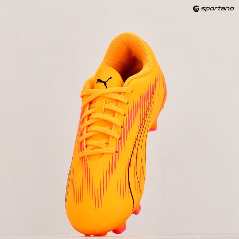 Dětské kopačky PUMA Ultra Play FG/AG Jr sunset glow/puma black/sun stream 9