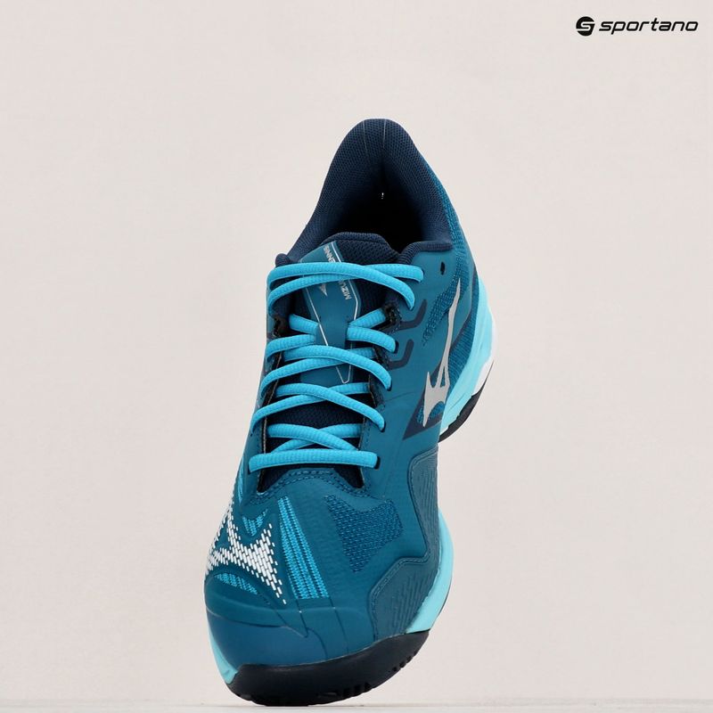 Pánské tenisové boty Mizuno Wave Exceed Light 2 AC moroccan blue / white / bluejay 9