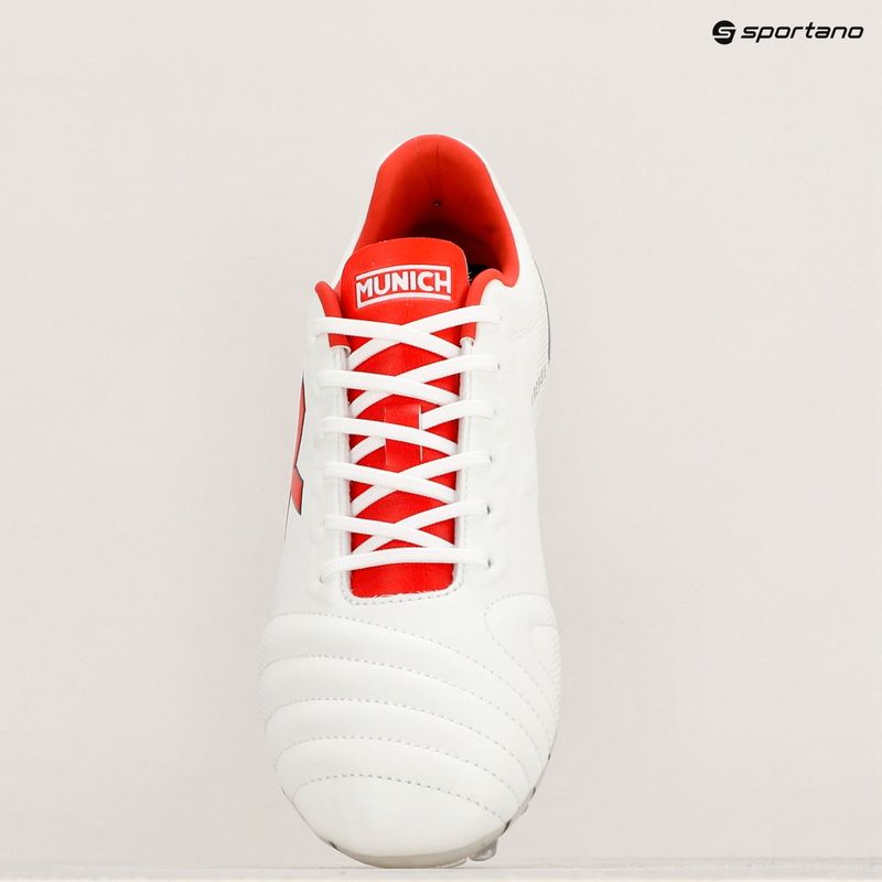 Kopačky MUNICH Arenga FG blanco/rojo 15