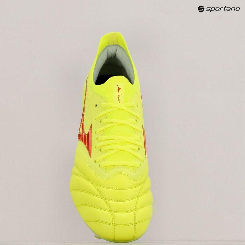 Pánské kopačky Mizuno Morelia Neo IV Β Japan Mix safety yellow/flery coral 2/safety yellow 9