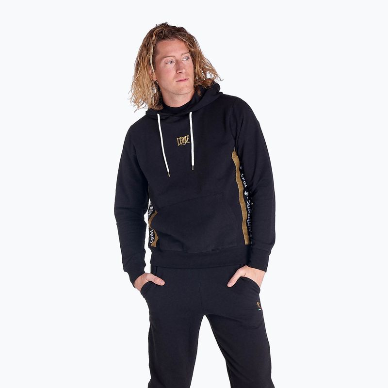 Pánská mikina LEONE 1947 Gold Hoody black