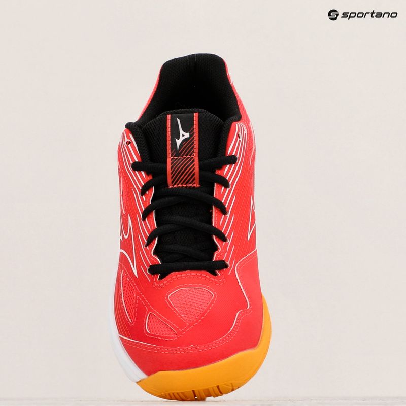 Pánské boty na volejbal Mizuno Cyclone Speed 4 radiant red/white/carrot curl 15