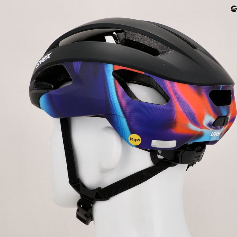 Cyklistická helma UVEX Rise Pro MIPS black/galaxy matt 12