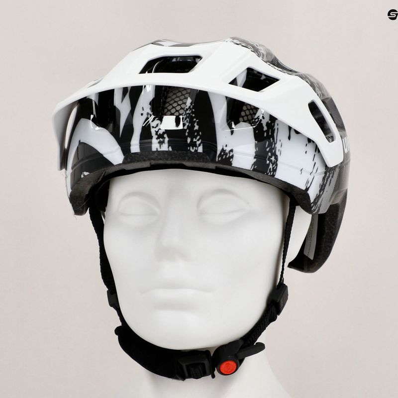 Dětská cyklistická helma UVEX React Jr white/black 12