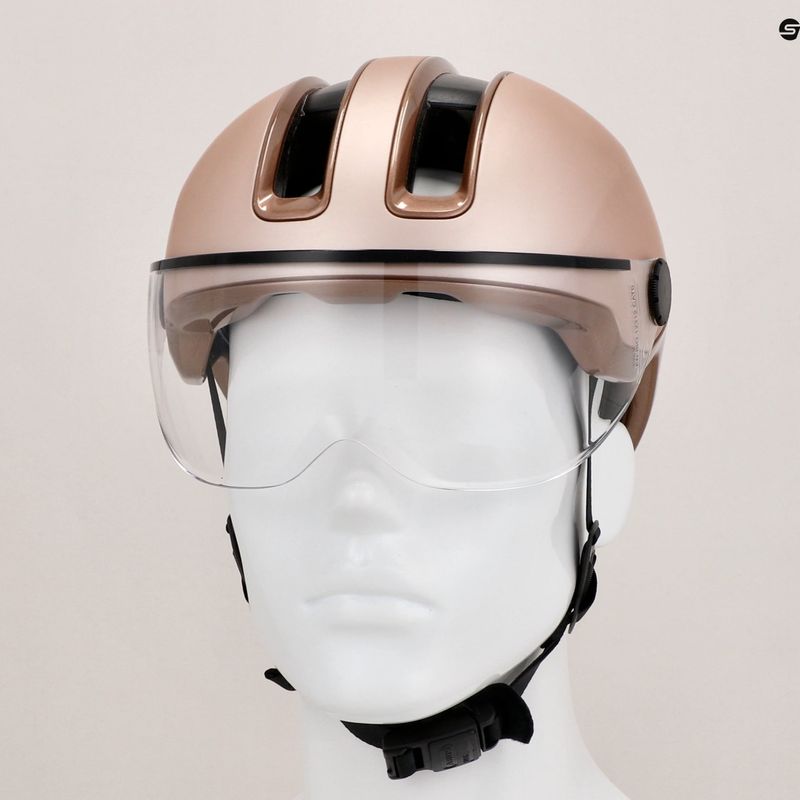 Cyklistická helma Abus  Hud-y Ace champagne gold 9