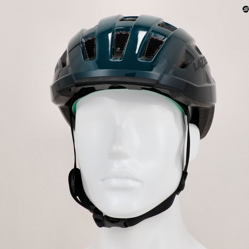 Cyklistická helma  Lazer Codax KinetiCore + net dark green/black 8