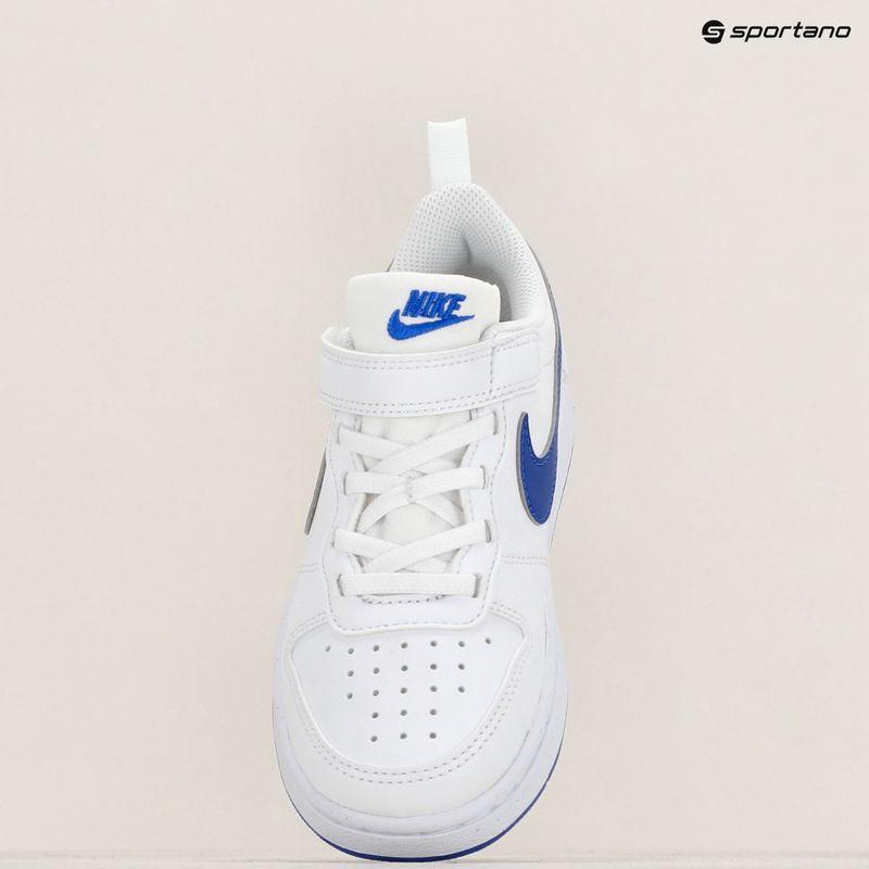 Dětské boty Nike Court Borough Low Recraft white/hyper royal 9