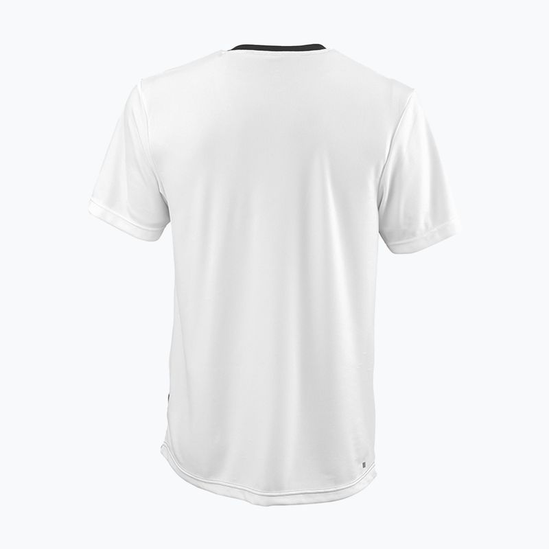 Pánské tenisové tričko Wilson Team II Crew bílo-černé WRA794001 2