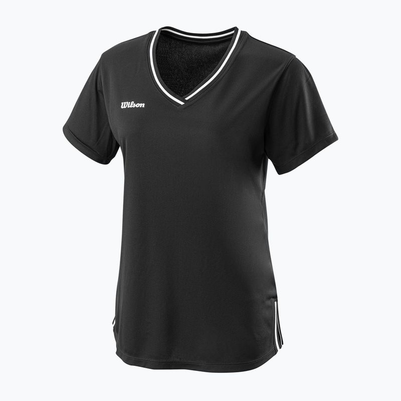 Dámské tenisové tričko Wilson Team II V-Neck černé WRA795301