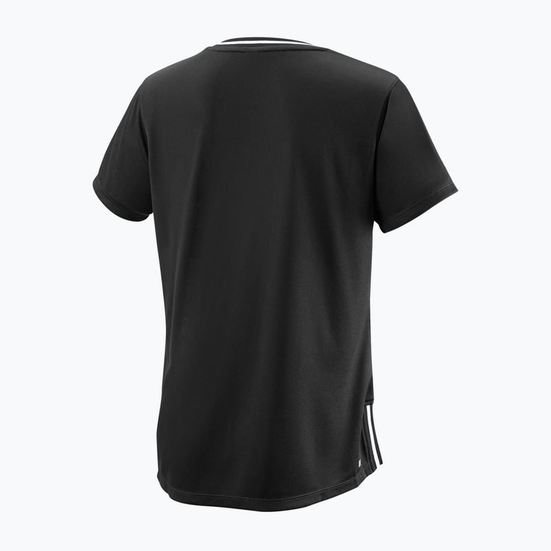 Dámské tenisové tričko Wilson Team II V-Neck černé WRA795301 2