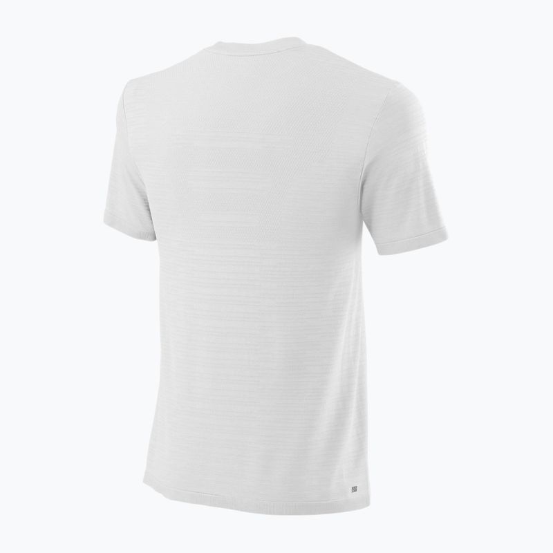 Pánské tenisové tričko Wilson Bela SMLS Crew III white WRA813004 2