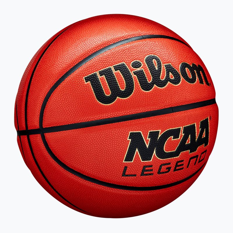 Basketbalový míč Wilson NCAA Legend orange/black velikost  6 2