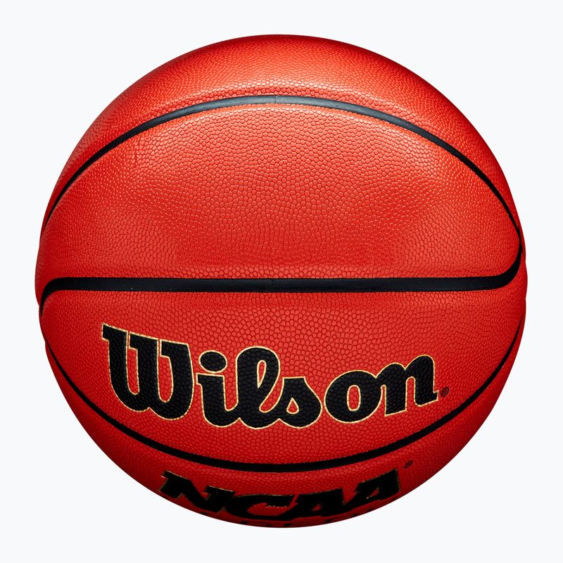 Basketbalový míč Wilson NCAA Legend orange/black velikost  6 5