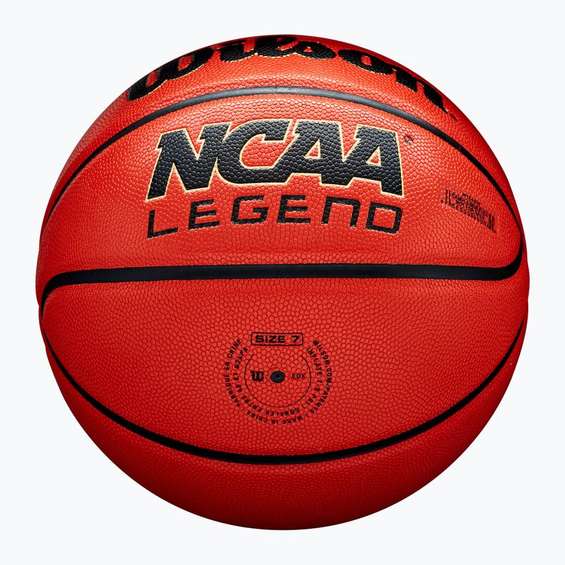 Basketbalový míč Wilson NCAA Legend orange/black velikost  6 6