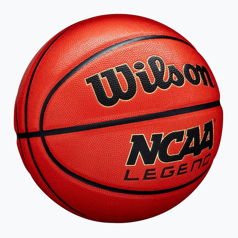 Basketbalový míč Wilson NCAA Legend orange/black velikost  5 2