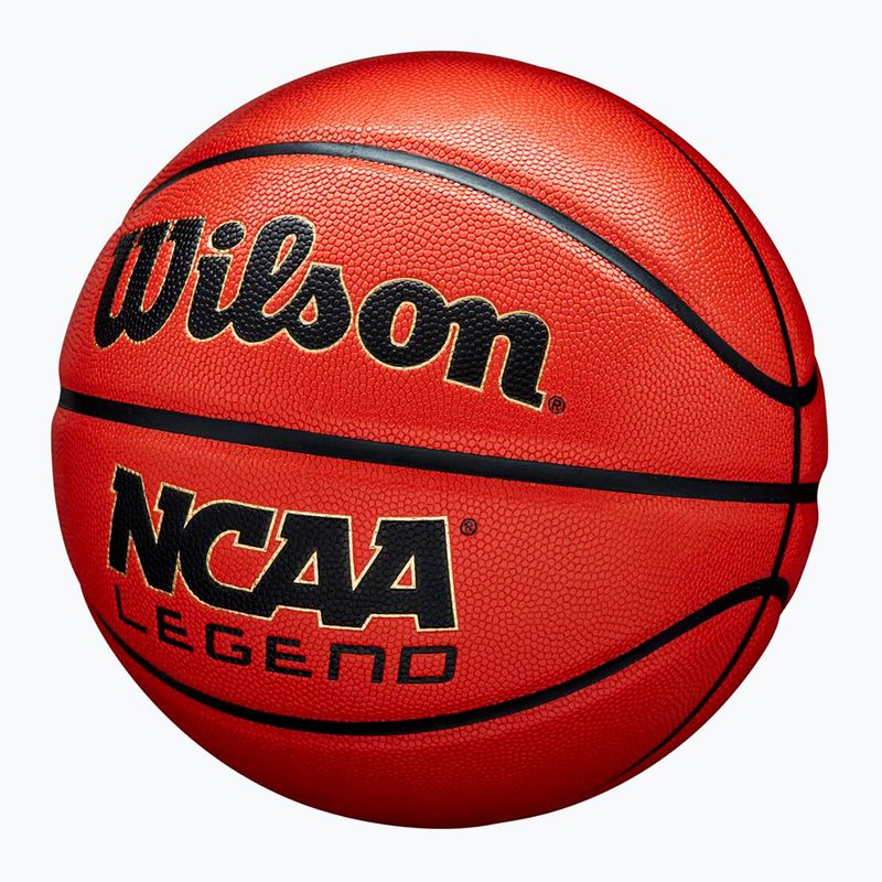 Basketbalový míč Wilson NCAA Legend orange/black velikost  5 4
