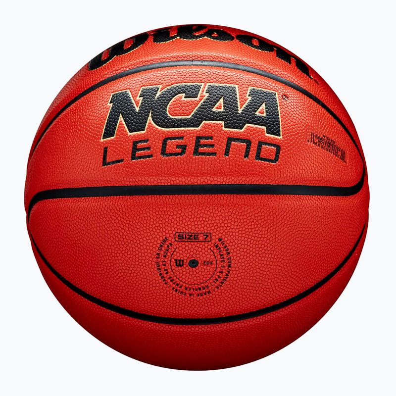 Basketbalový míč Wilson NCAA Legend orange/black velikost  5 6