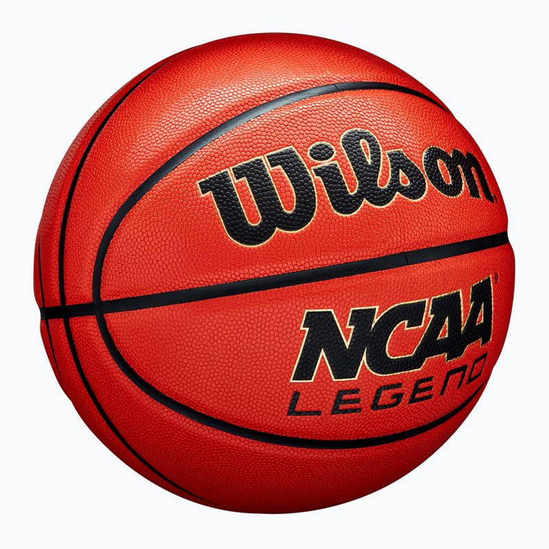 Basketbalový míč Wilson NCAA Legend orange/black velikost  7 2