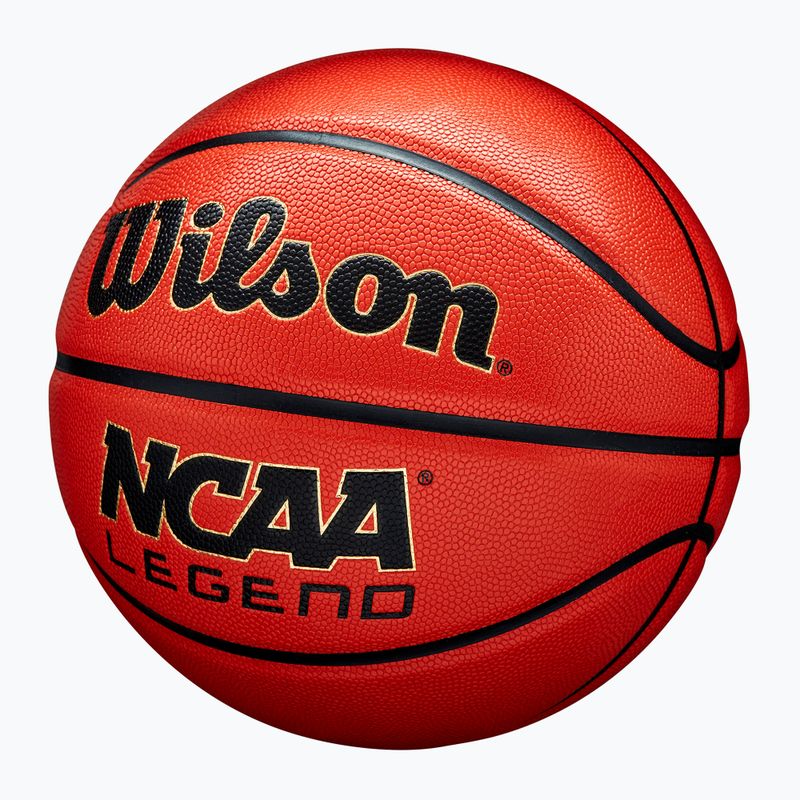 Basketbalový míč Wilson NCAA Legend orange/black velikost  7 3