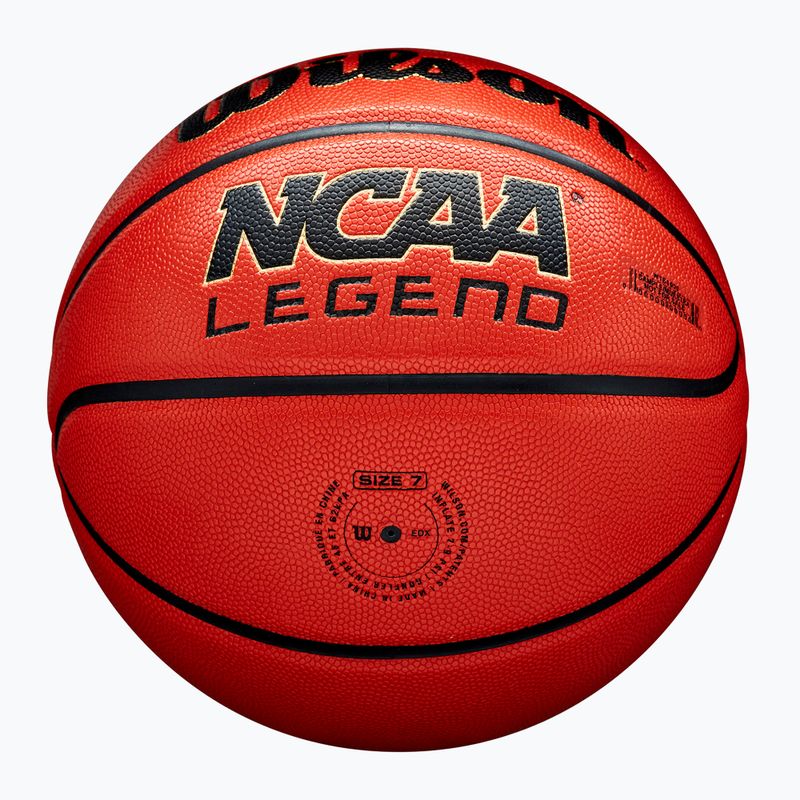 Basketbalový míč Wilson NCAA Legend orange/black velikost  7 6