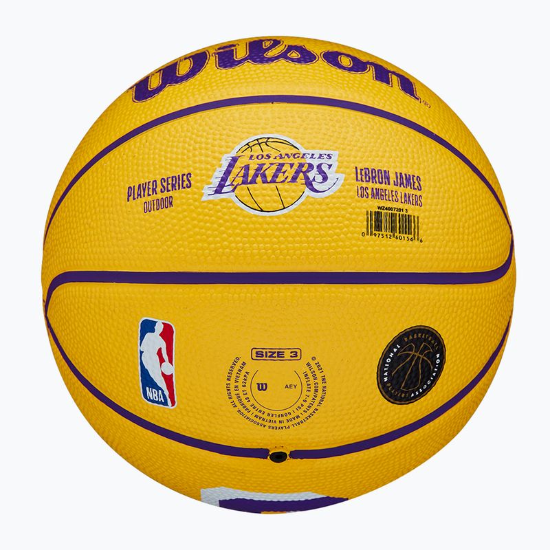 Wilson NBA Player Icon Mini Lebron basketbal WZ4007201XB3 velikost 3 6