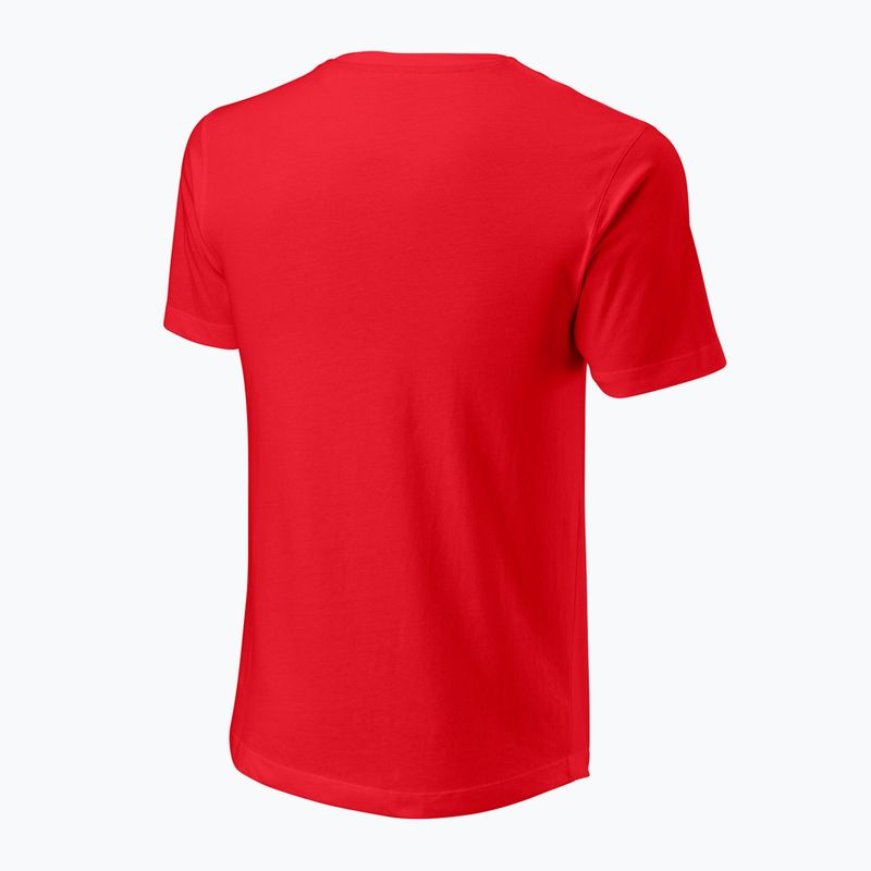 Pánské tenisové tričko Wilson Script Eco Cotton Tee wilson red 2