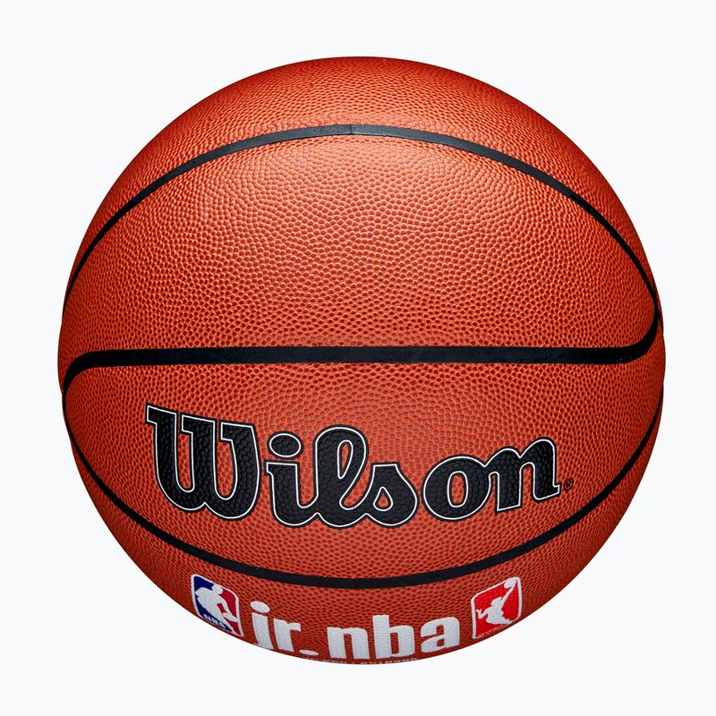 Dětský basketbalový míč   Wilson NBA JR Fam Logo Indoor Outdoor brown velikost 5 4