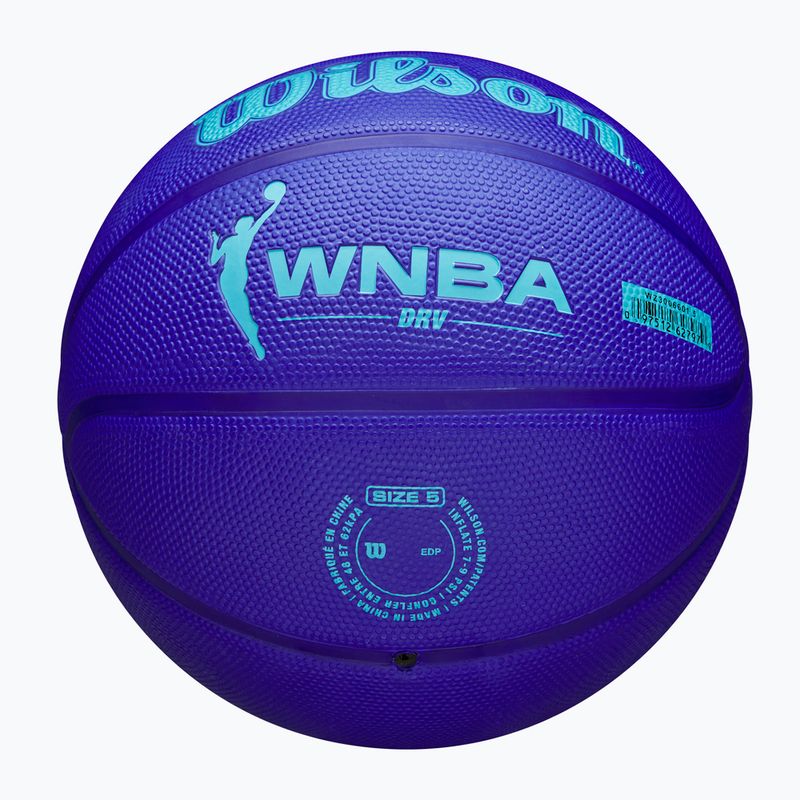 Basketbalový míč  Wilson WNBA DRV blue/turquoise velikost 6 5