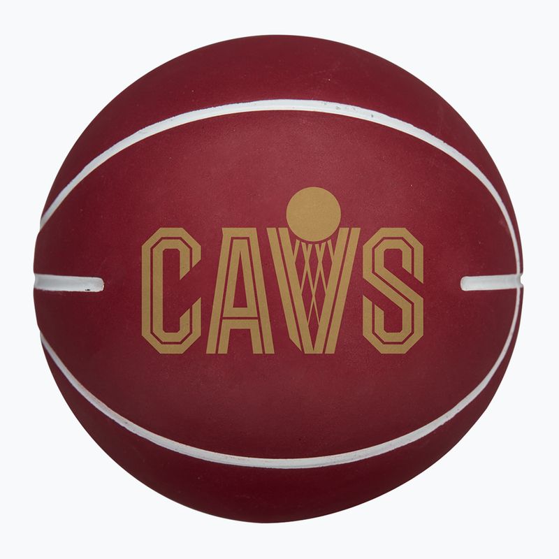 Basketbalový míč Wilson NBA Team Dribbler Cleveland Cavaliers brown 2