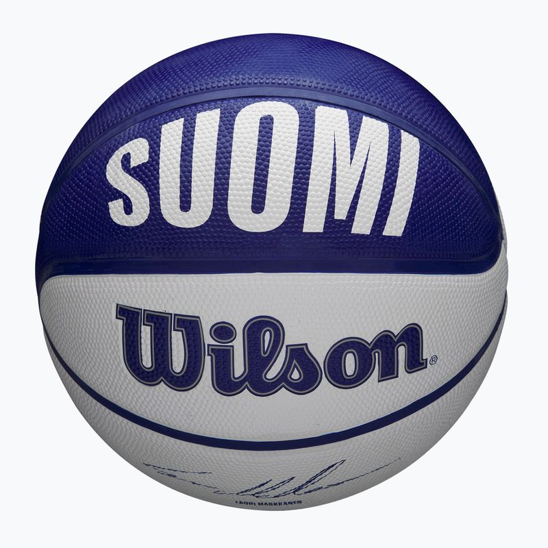 Dětský basketbalový míč   Wilson NBA Player Local Markkanen blue velikost 5 4