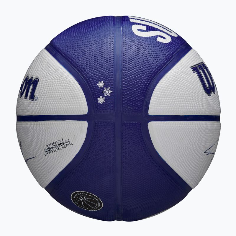 Dětský basketbalový míč   Wilson NBA Player Local Markkanen blue velikost 5 6