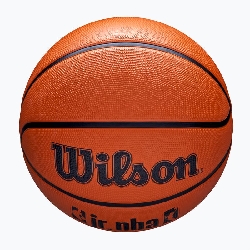 Dětský basketbalový míč   Wilson NBA JR Drv Fam Logo brown velikost 5 4