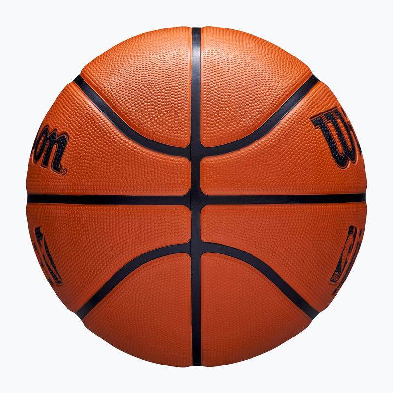 Dětský basketbalový míč   Wilson NBA JR Drv Fam Logo brown velikost 5 6