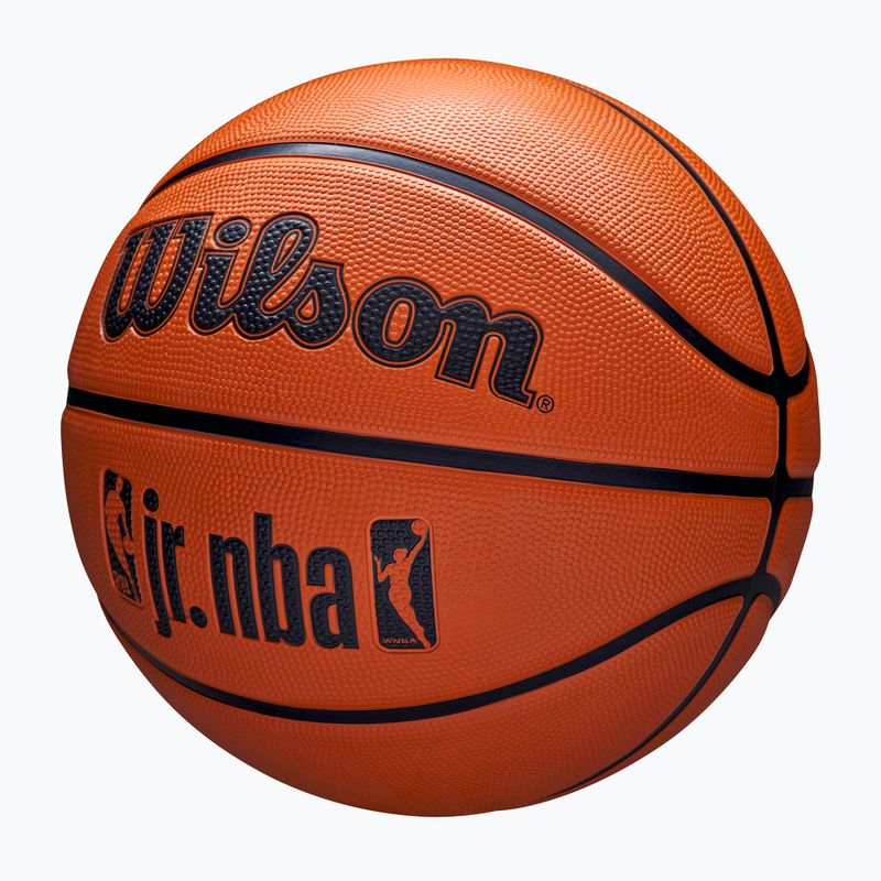 Dětský basketbalový míč   Wilson NBA JR Drv Fam Logo brown velikost 4 3