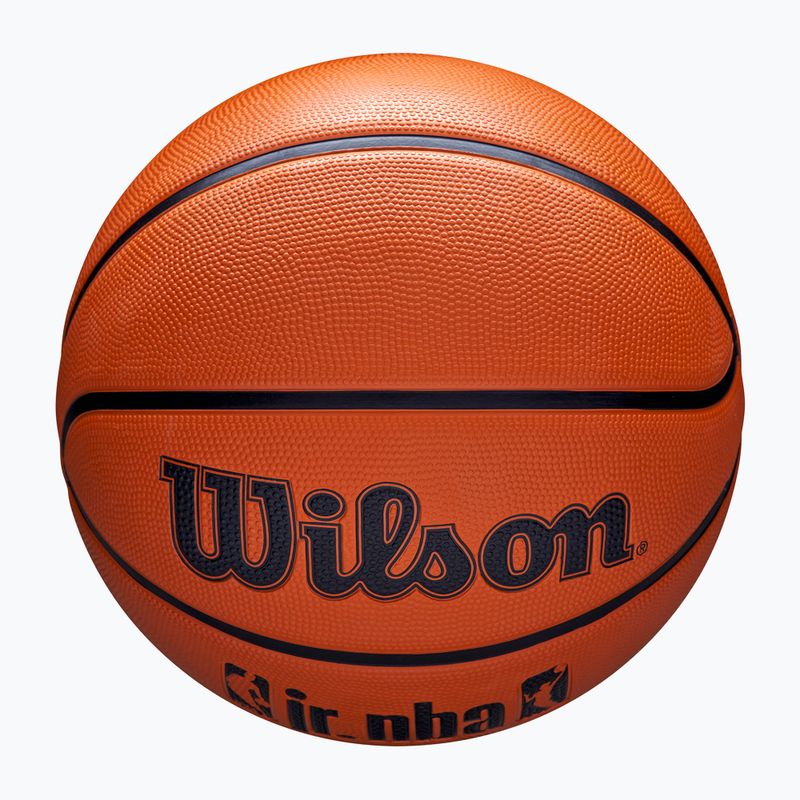 Dětský basketbalový míč   Wilson NBA JR Drv Fam Logo brown velikost 4 4