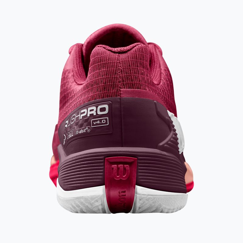 Dámské tenisové boty Wilson Rush Pro 4.0 Clay beet red/white/tropical peach 7