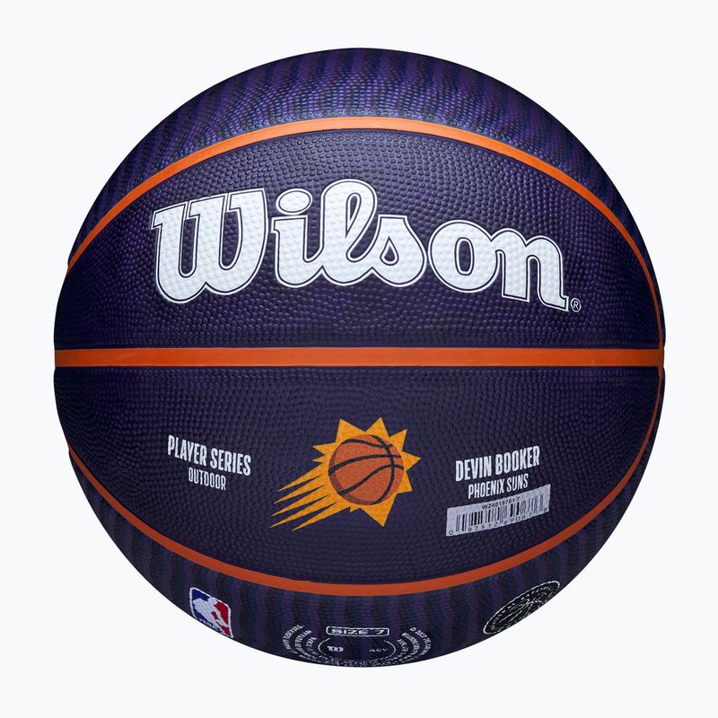 Basketbalový míč  Wilson NBA Player Icon Outdoor Booker navy 7 5